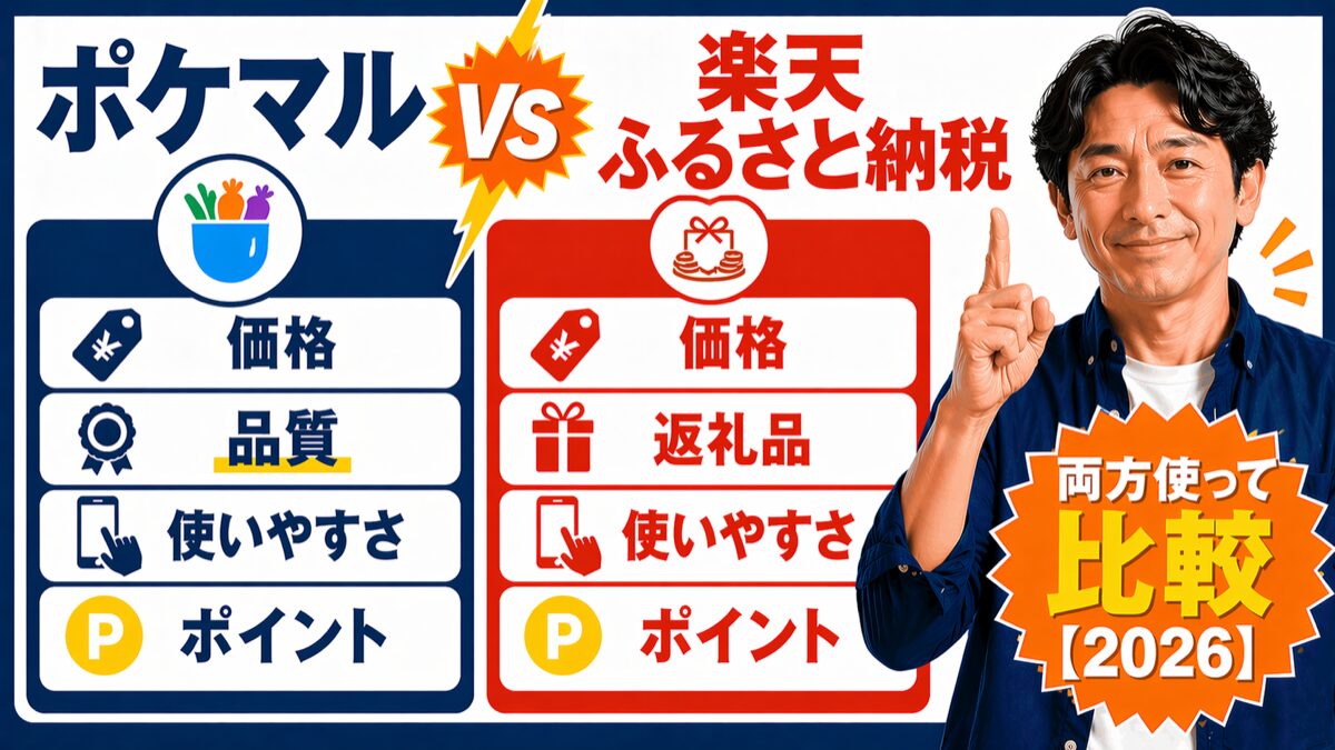 ポケマル vs 楽天ふるさと納税どっちが得？両方使って比較（価格・品質・使いやすさ・ポイント）2026年