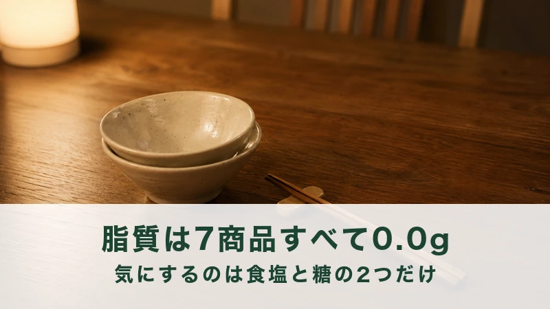 夜の食卓に重ねて置かれた小鉢二つと箸