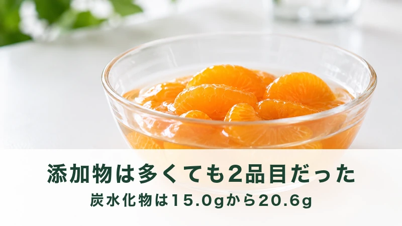 ガラスの器に汁ごと入ったオレンジ色の果物