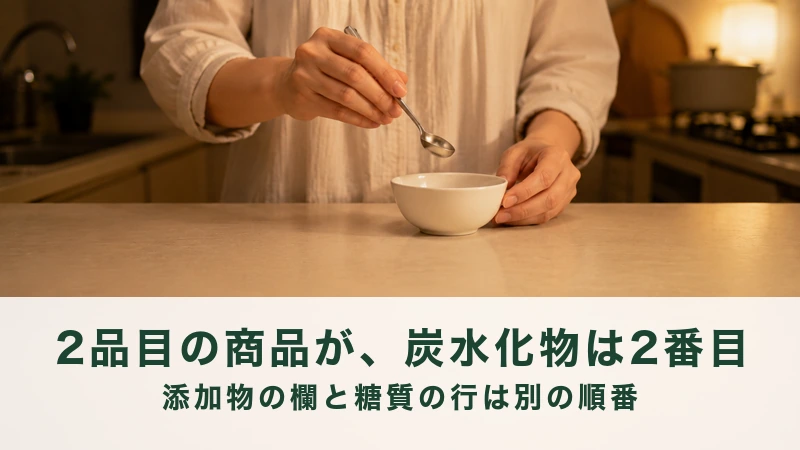 窓辺のテーブルに置かれた瓶詰と裏面のラベル