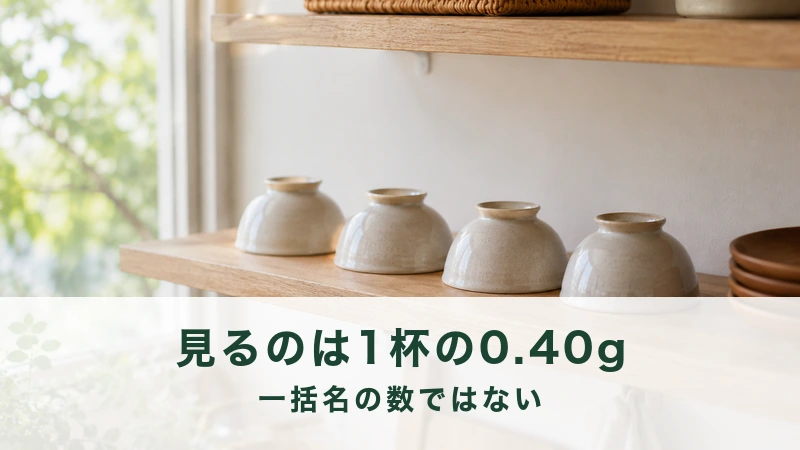 明るい台所の調理台に伏せて並べられた汁椀