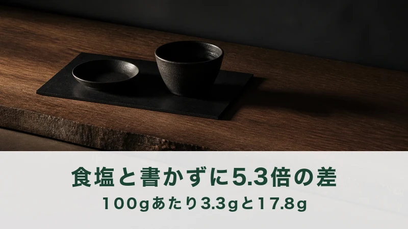 木の台に黒い角板をしき黒い器を二つ置く