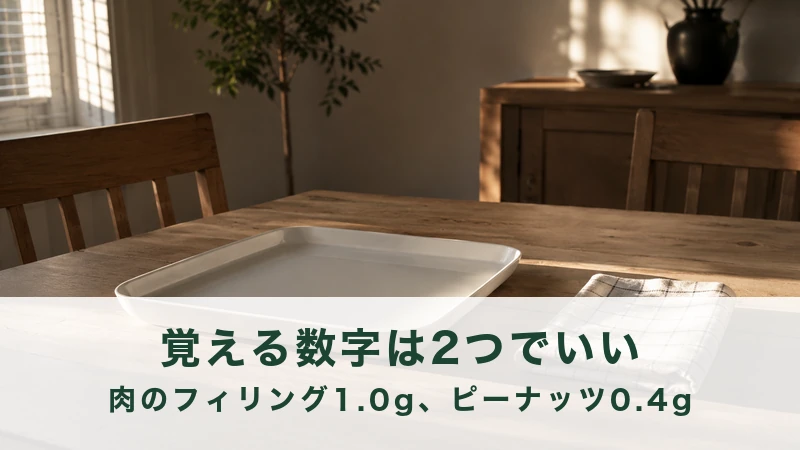 夕方の台所に置かれたサンドイッチの空き袋と麦茶のコップ