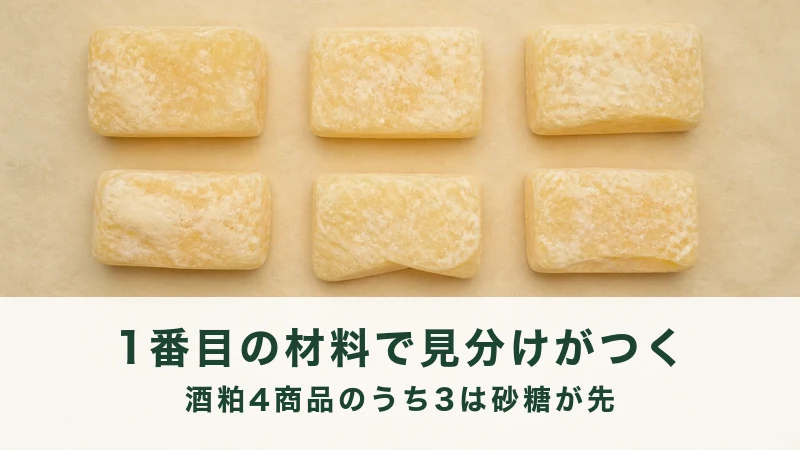 クリーム色の紙の上に蜜蝋の塊が六つ並んでいる