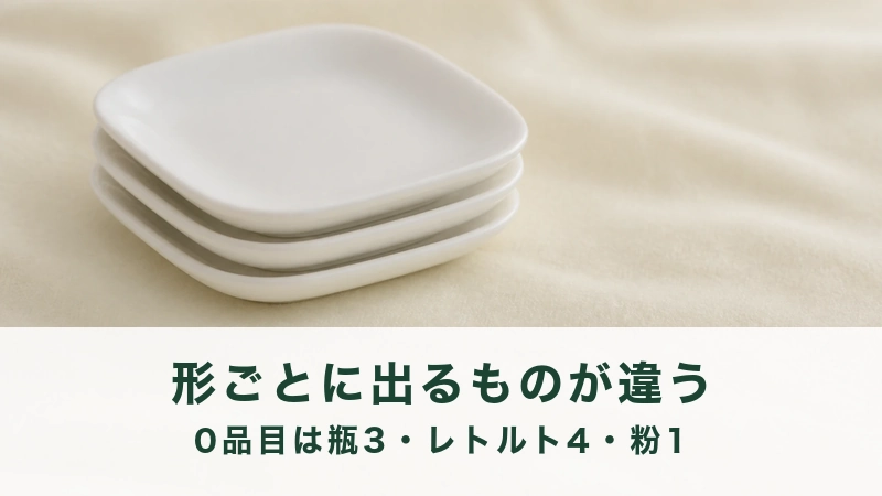 起毛した白い布の上に白磁の小皿が三枚重なる