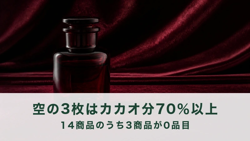 赤いビロードを背に、暗い色のガラス瓶が1本立つ