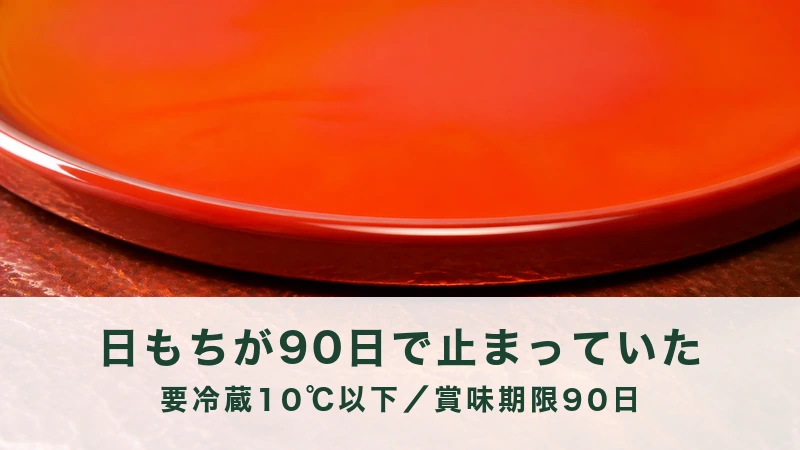 低い目線で見た赤い漆の丸盆のふち