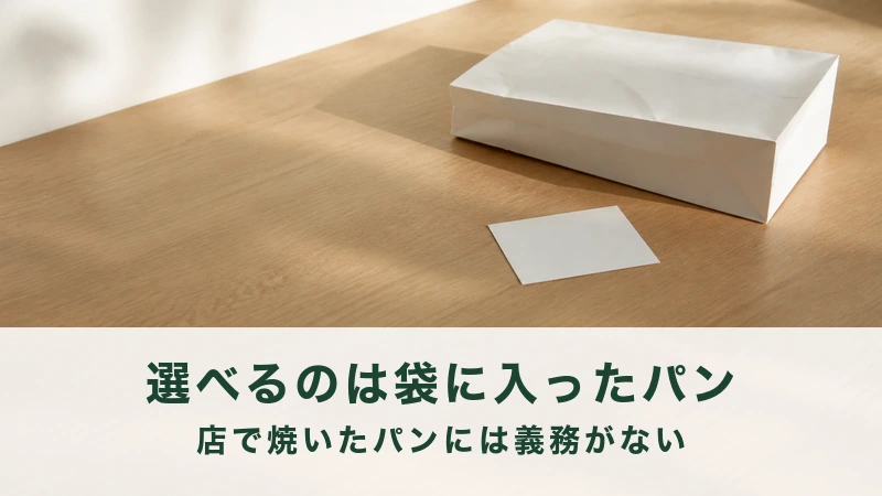 朝の食卓に横たわる白い紙袋と何も書かれていない紙