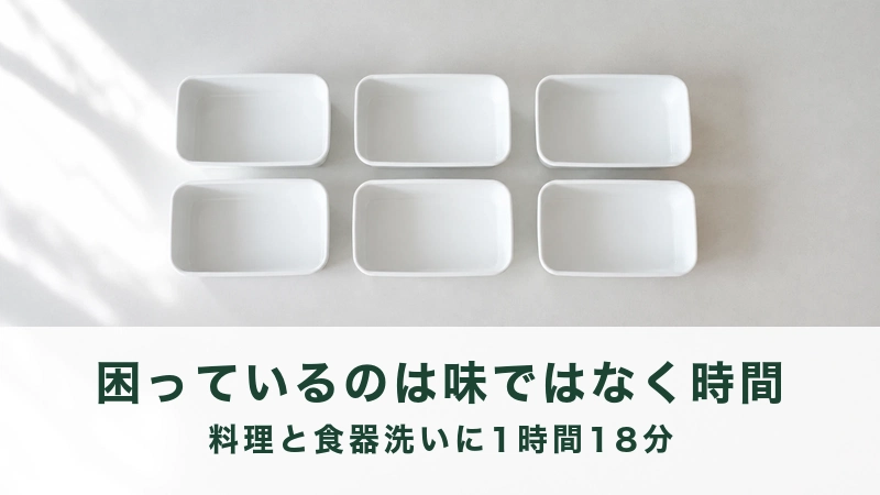 朝の光がさす台に二列で並ぶ6つの空の保存容器