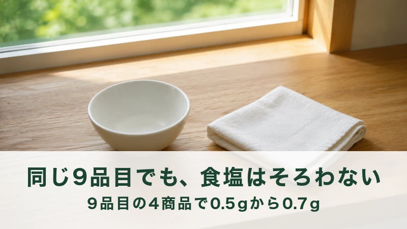 午後の窓辺に置かれた空の小鉢とたたんだ布