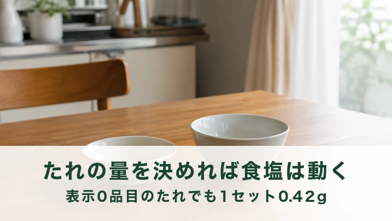 朝の食卓に並んだ小鉢とごはん茶わん