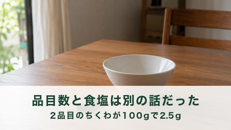 午後の食卓に置かれた空のどんぶりと木の箸置き