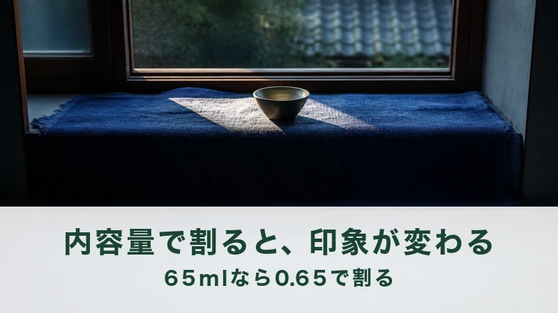 窓辺の紺の布に光の帯が差し銀の器が一つ