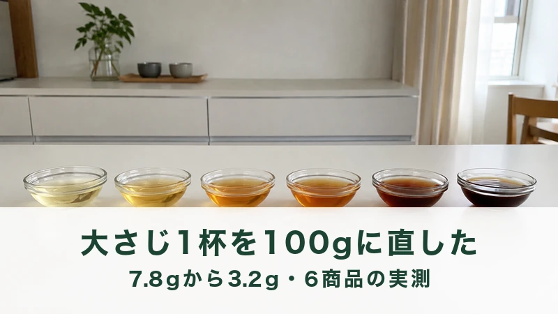 白い台に横一列に置かれた六つの小さなガラスの器