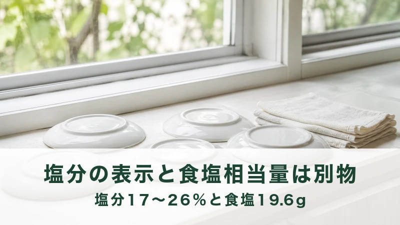 明るい台所の窓辺に伏せて並べられた小皿と布巾