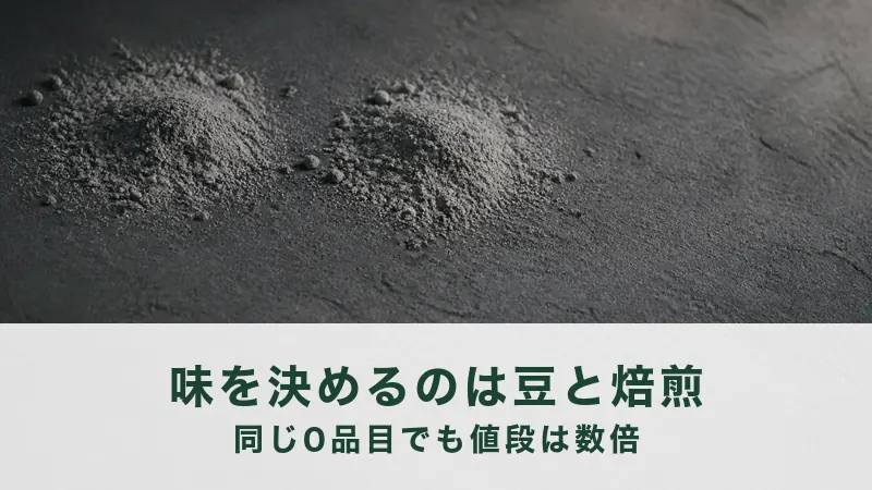 灰色の石の平らな面に灰白色の粉が二か所に分かれて散らしてある