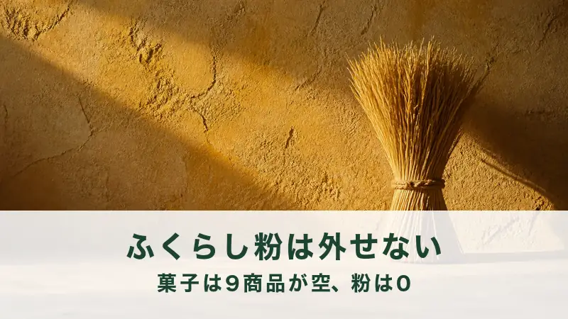 黄土色の漆喰の壁を背に麦わらの束が一つ立つ。ふくらし粉が外せない導入