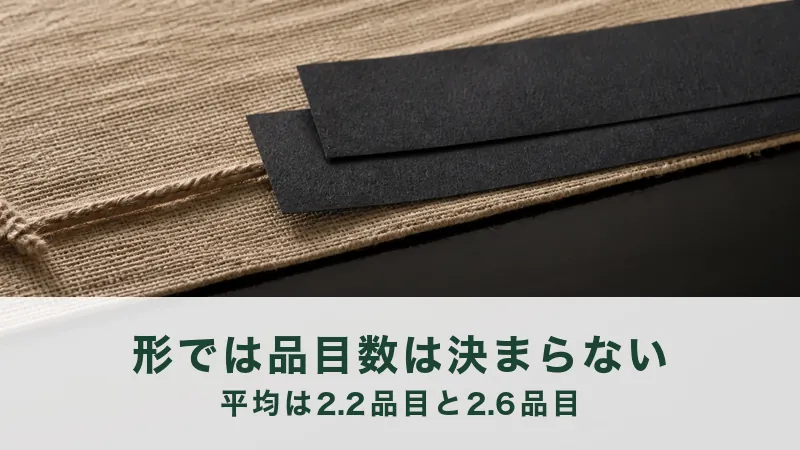 麻の敷物の上に、艶消しの黒い帯が二枚ずらして重ねてある