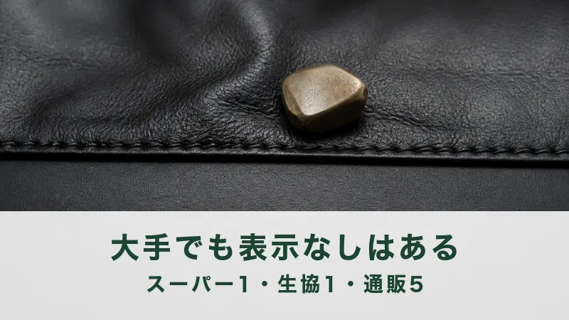 黒い革の縫い目に曇った真鍮の小片が一個。大手にも表示なしがある説明