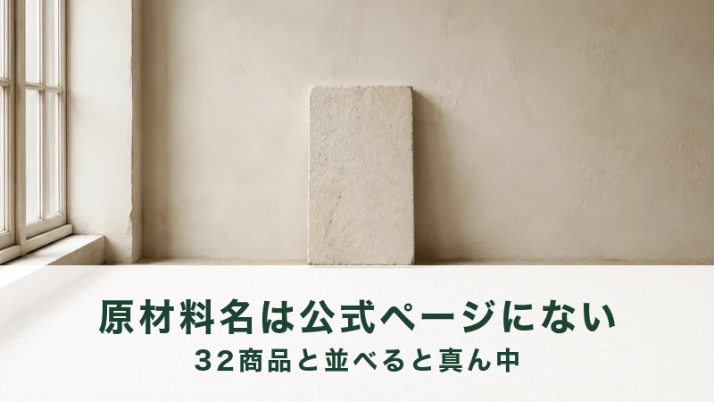 ネオバターロールの原材料名を読み直した記録の見出し