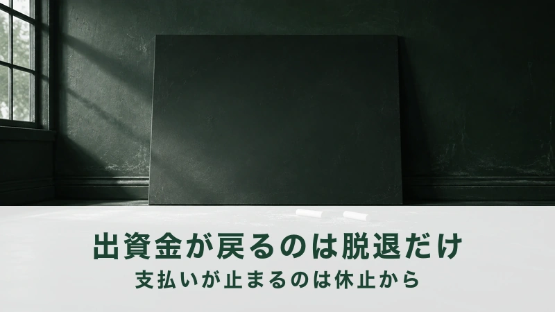 緑黒の壁に立てかけた黒板塗装の板と手前に置いた白墨の棒