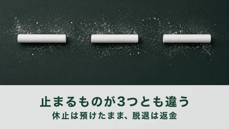 濃い緑の黒板に、白いチョークが3本ならび、まわりに粉が散っている