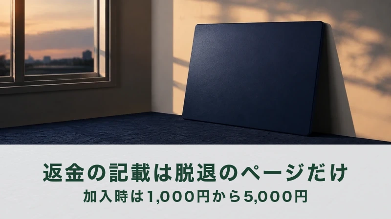夕方の窓辺に紺色のボードが立てかけられ、床は紺のカーペット